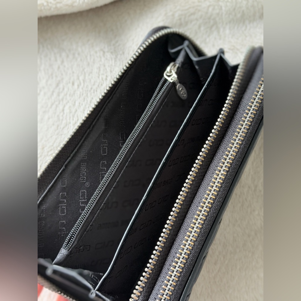 Black leather wallet Antonio Biacci - Picture 8 of 11